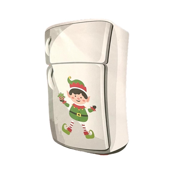 NEW Christmas Holiday Santa Elf Large Magnet Xmas Decoration Seasonal Decor NIP - Picture 3 of 3